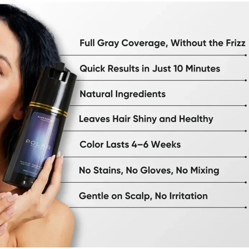 3-in-1 Hair Dye Shampoo Quick Color Shampoo White Hair Quick Blackening