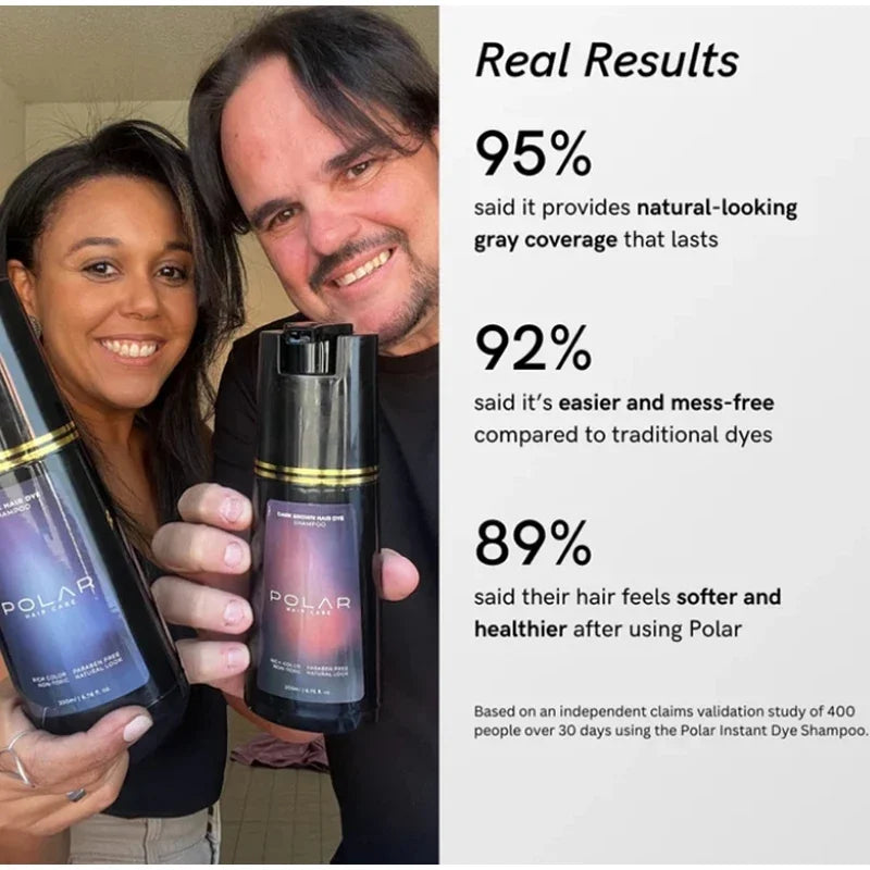 3-in-1 Hair Dye Shampoo Quick Color Shampoo White Hair Quick Blackening