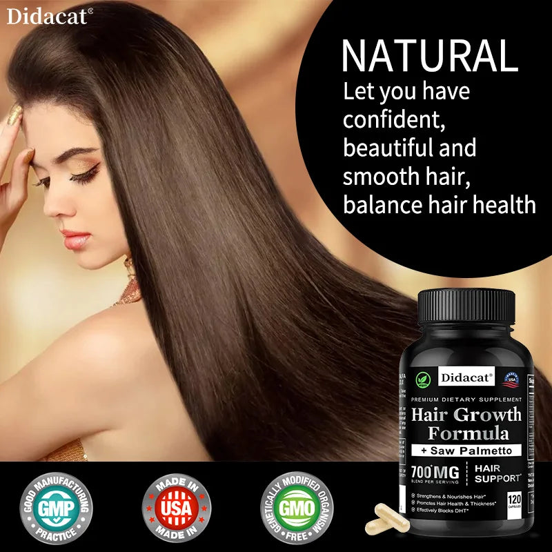 Hair Loss Supplements for Men & Women Strong Hair - Promotes Hair Growth