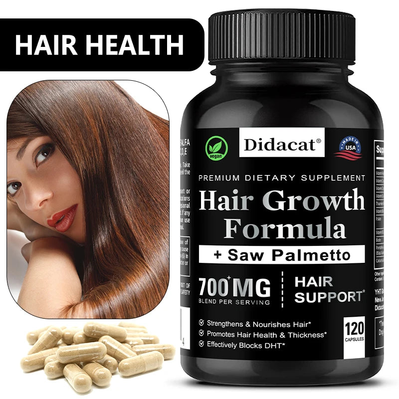 Hair Loss Supplements for Men & Women  Strong Hair - Promotes Hair Growth