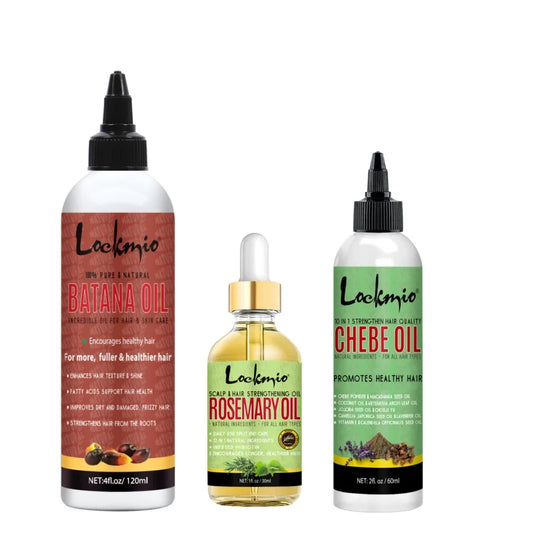 3pcs/set for Women Rosemary Oil Natural Batana Oil & Chebe Serum